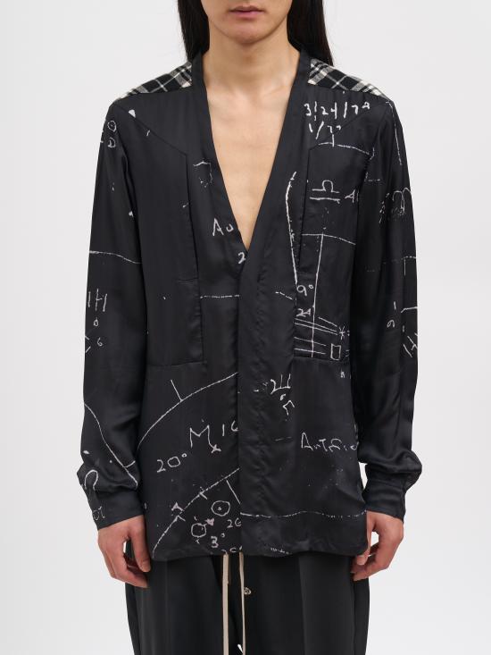 26SS 릭 오웬스 긴팔 셔츠 NRU01F2290KP1CP09119P Black