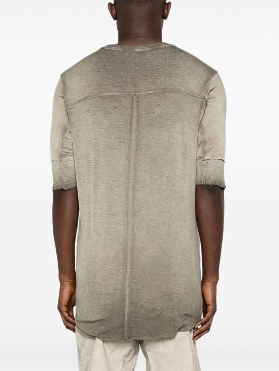 26SS 톰크롬 반팔 티셔츠 MTS94001 182COLDDYEOLIV Green - THOM KROM