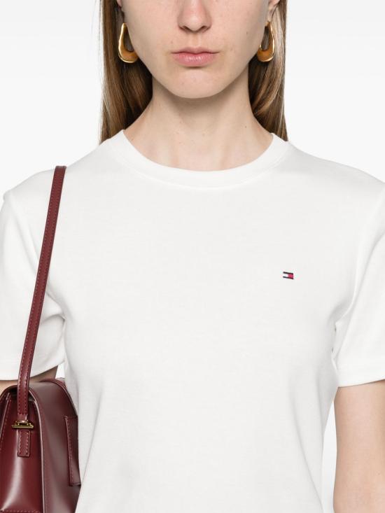 26SS 타미힐피거 반팔 티셔츠 WW0WW40587 YBL Beige - TOMMY HILFIGER