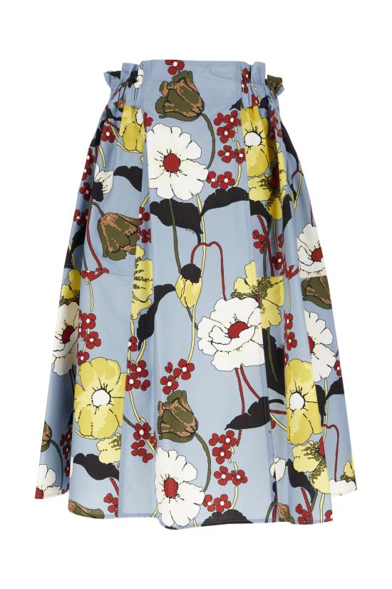 26SS 마르니 미디 스커트 GOMA0812A1UTC581 MFB31 SKY