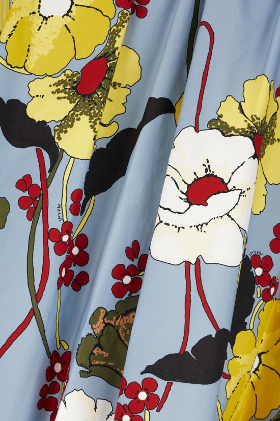 26SS 마르니 미디 스커트 GOMA0812A1UTC581 MFB31 SKY - MARNI