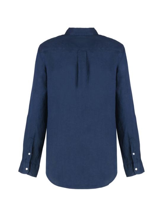 26SS 폴로 랄프로렌 포니 자수 리넨 셔츠 (211970730009) 211970730 519 NAVY - POLO RALPH LAUREN