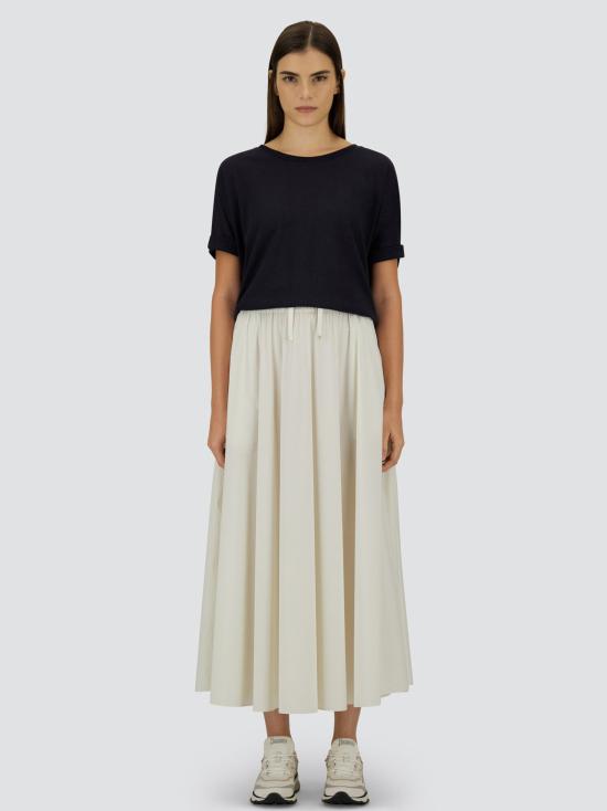 26SS 에르노 롱 스커트 GN000007D12431SZ 1000 BIANCO - HERNO