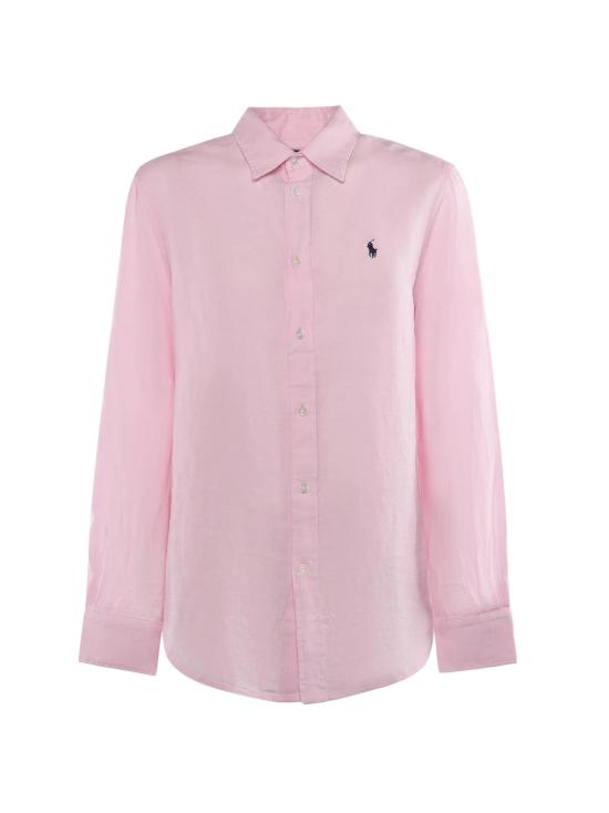 26SS 폴로 랄프로렌 포니 자수 리넨 셔츠 (211970730009) 211970730 514 PINK