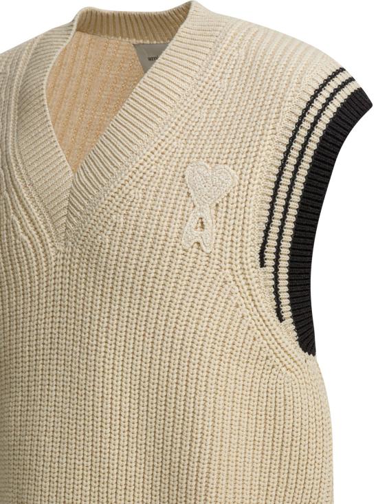 26SS 아미 스웨터 UKS865KN0161 136 Beige - AMI