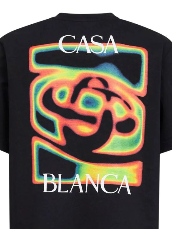 26SS 카사블랑카 반팔 티셔츠 MSP26JTS00106 BLACKJERSEY Black - CASABLANCA