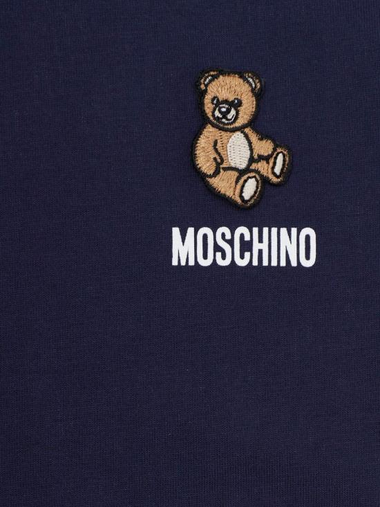 26SS [키즈] 모스키노 티셔츠 HUM05T LAA0240016 Blue - MOSCHINO