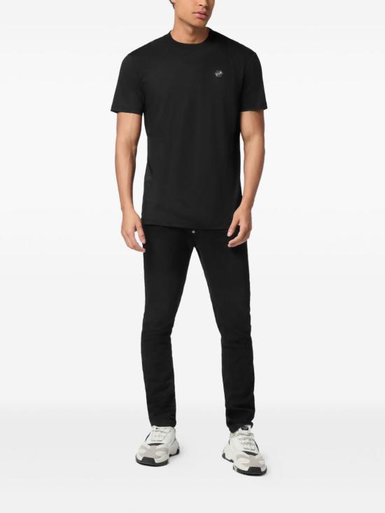 26SS 필립 플레인 반팔 티셔츠 MTK8740 PJY002N02 Black - PHILIPP PLEIN