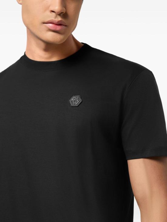 26SS 필립 플레인 반팔 티셔츠 MTK8740 PJY002N02 Black - PHILIPP PLEIN