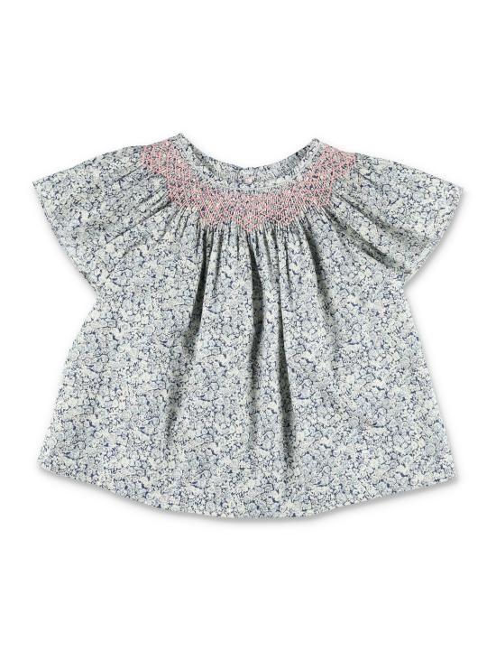 26SS [키즈] 봉쁘앙 티셔츠 S06GBLW00014 519A BLUE FLORAL PRINT