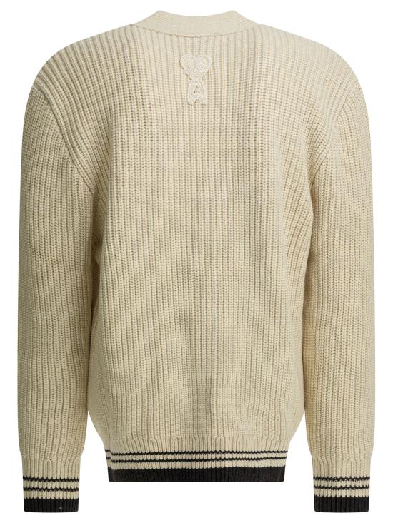 26SS 아미 스웨터 UKC383 KN0161 136 White - AMI