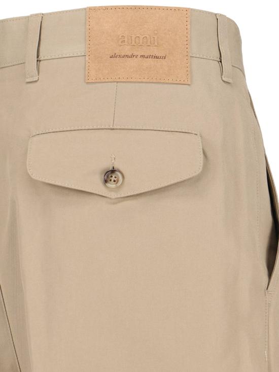 26SS 아미 코튼 캐롯 오버사이즈 트라우저 HTR121 CO0132 A036 Beige - AMI