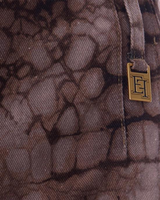 26SS 엘리자베타프랜치 데님 팬츠 7595899 Brown - ELISABETTA FRANCHI