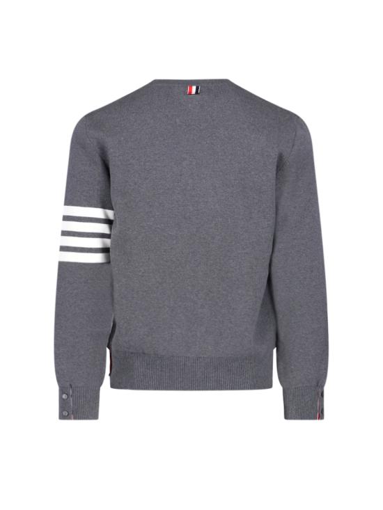 26SS 톰브라운 코튼 크레이프 4바 풀오버 MKA202A 00219 035 Grey - THOM BROWNE