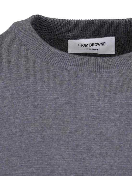 26SS 톰브라운 코튼 크레이프 4바 풀오버 MKA202A 00219 035 Grey - THOM BROWNE