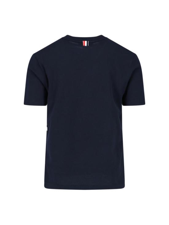 26SS 톰브라운 반팔 티셔츠 MJS123A 00050 415 Blue - THOM BROWNE