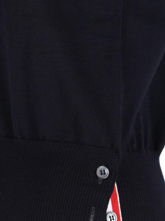 26SS 톰브라운 파인 메리노 울 4바 티셔츠 FKA471B Y1014 415 Blue - THOM BROWNE