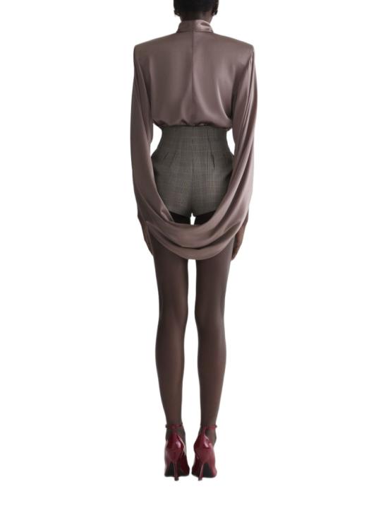 26SS 뮈글러 블라우스 26P1TO 08603003 7002 Brown - MUGLER