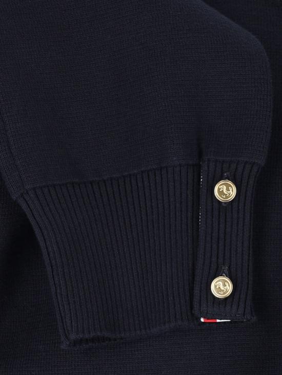 26SS 톰브라운 코튼 크레이프 4바 풀오버 MKA202A 00219 415 Blue - THOM BROWNE