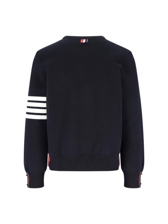 26SS 톰브라운 코튼 크레이프 4바 풀오버 MKA202A 00219 415 Blue - THOM BROWNE