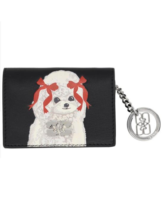 26SS 가니 부 플랩 카드 홀더 B3010125 099 BLACK