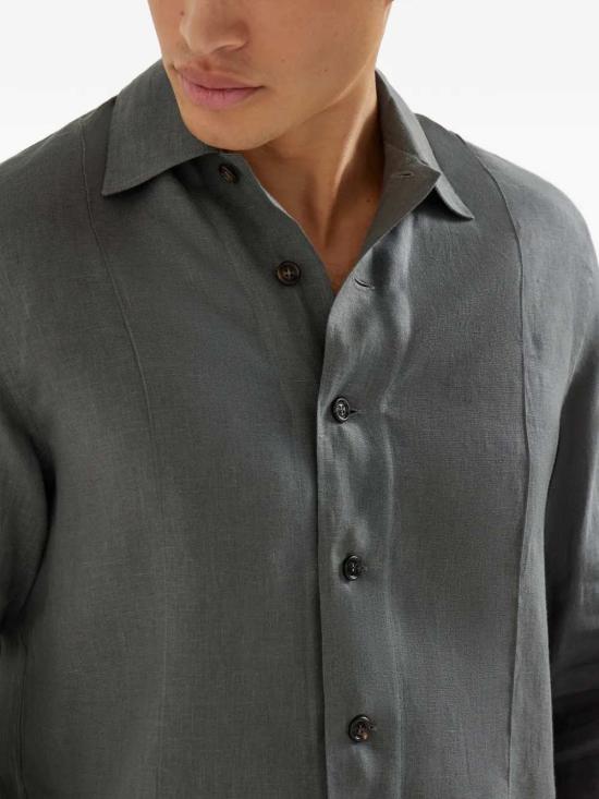 26SS 브루넬로 쿠치넬리 긴팔 셔츠 MA6980618 C1974 - BRUNELLO CUCINELLI