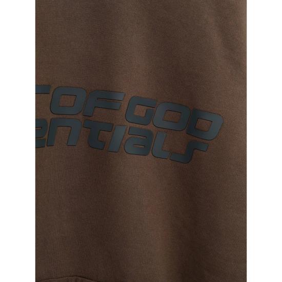 26SS 피어오브갓 후드 티셔츠 192HO256563FBROWN DOM - FEAR OF GOD