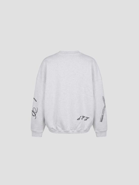 26SS 자크뮈스 긴팔 티셔츠 SSM00314AJ00174 9DS DONKEY JACQUARD GREY DOM - JACQUEMUS