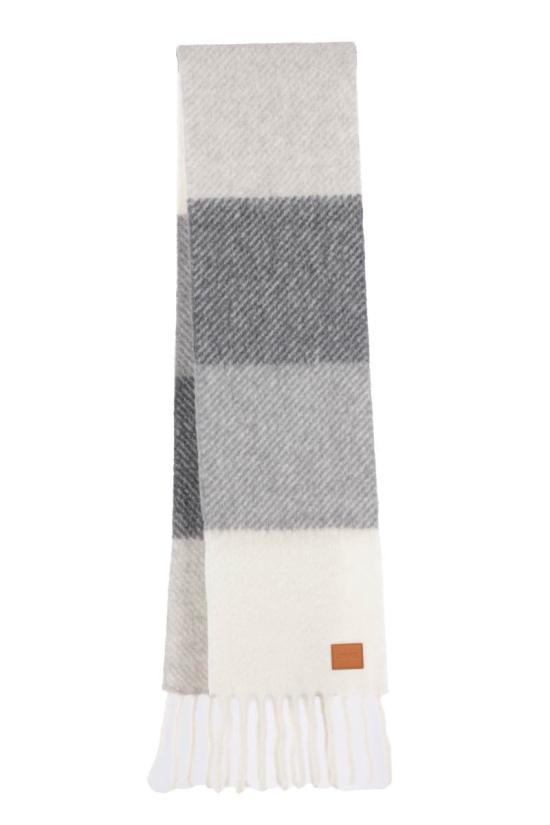 26SS 로에베 머플러/스카프 FSA6SS2W011122 GREY WHITE DOM