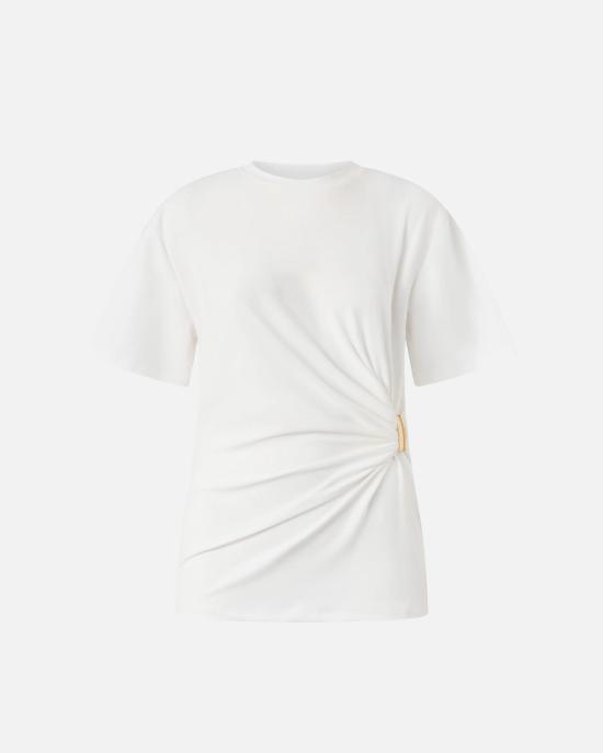 26SS 핑코 스웨터 106455A35D Z05 Bianco biancaneve