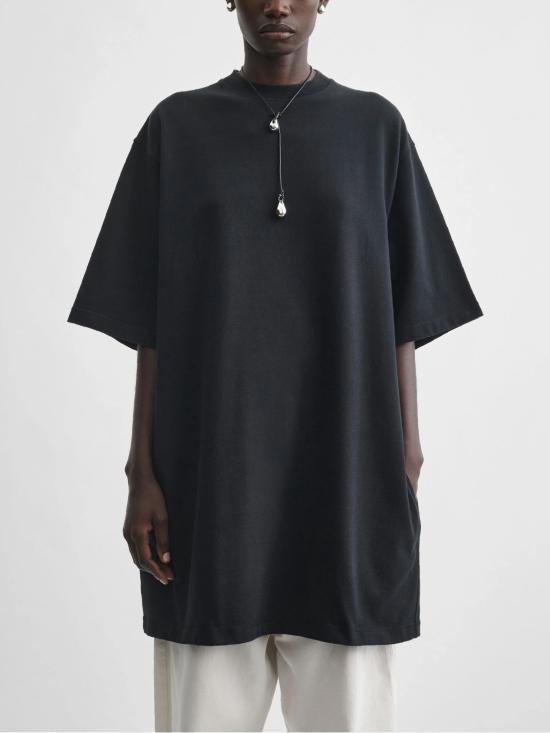 26SS 피비 파일로 반팔 티셔츠 DT114CO2974 900BK Black - PHOEBE PHILO