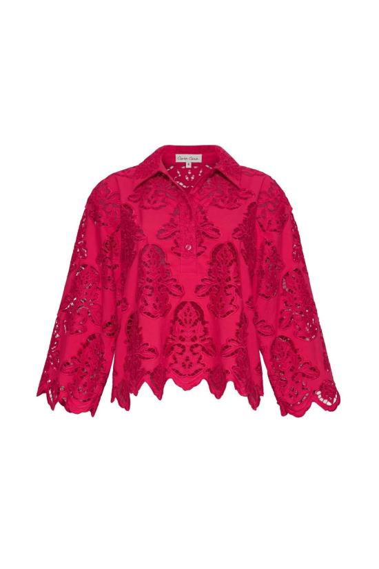  카라 카라 블라우스 카라카라 에리카 셔츠 탑 아젤리아 아일렛