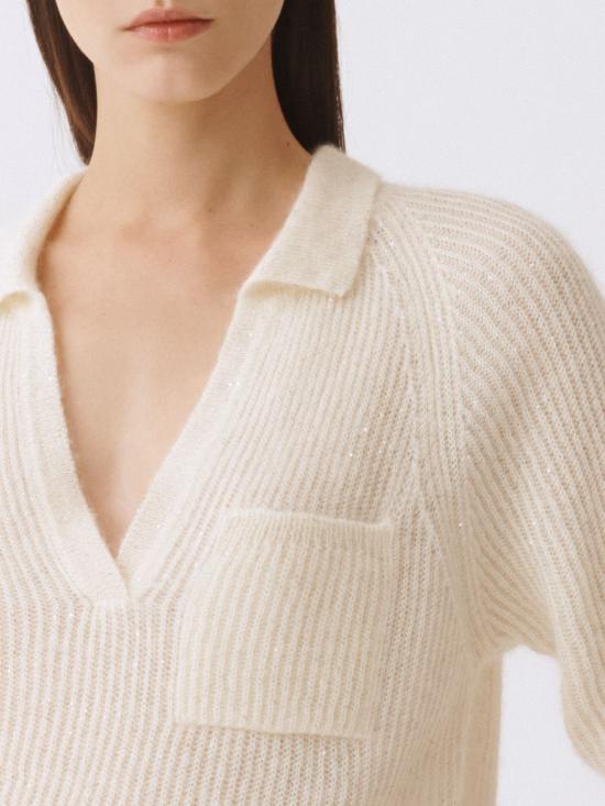 26SS 파비아나 필리피 폴로 티셔츠 MAD266F128L739 25 Natural - FABIANA FILIPPI