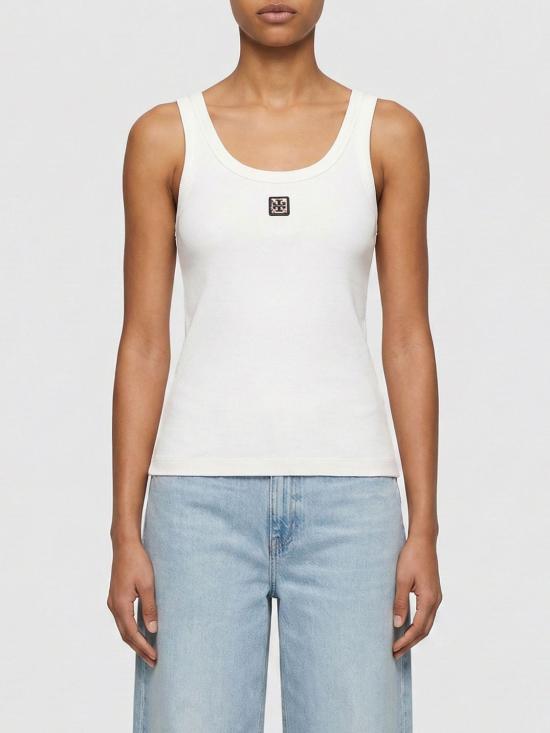 26SS 토리버치 민소매 티셔츠 165173 047 White