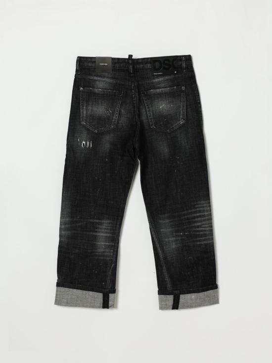 26SS [키즈] 디스퀘어드2 진 DQ04B1D0AFY DQ02 Black - DSQUARED2