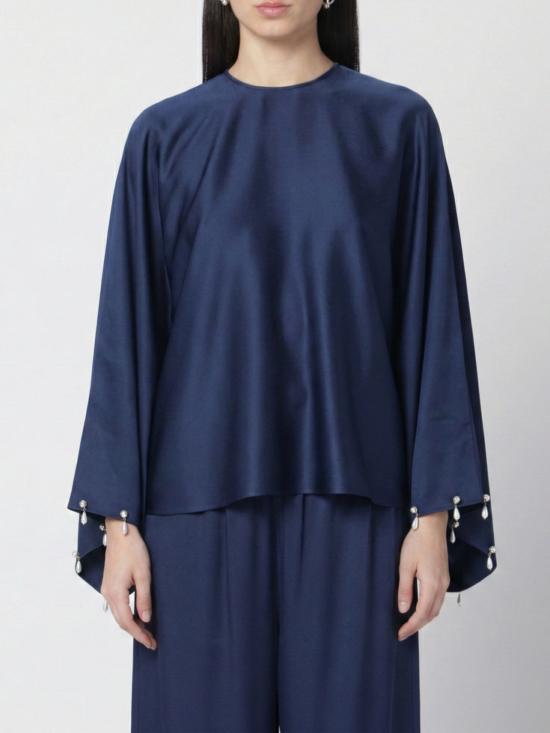 26SS 스텔라 맥카트니 긴팔 티셔츠 6T02843FU302 4000 Blue