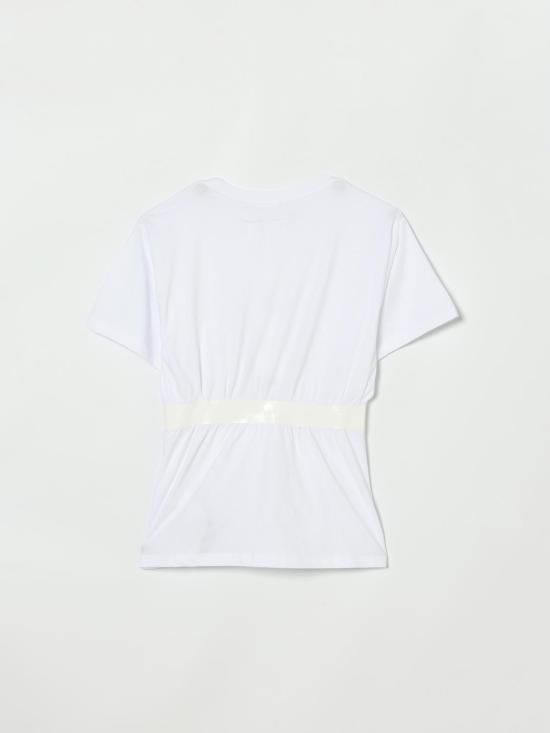 26SS [키즈] MM6 메종마르지엘라 티셔츠 M60981MM02Y M6100 White - MM6 MAISON MARGIELA