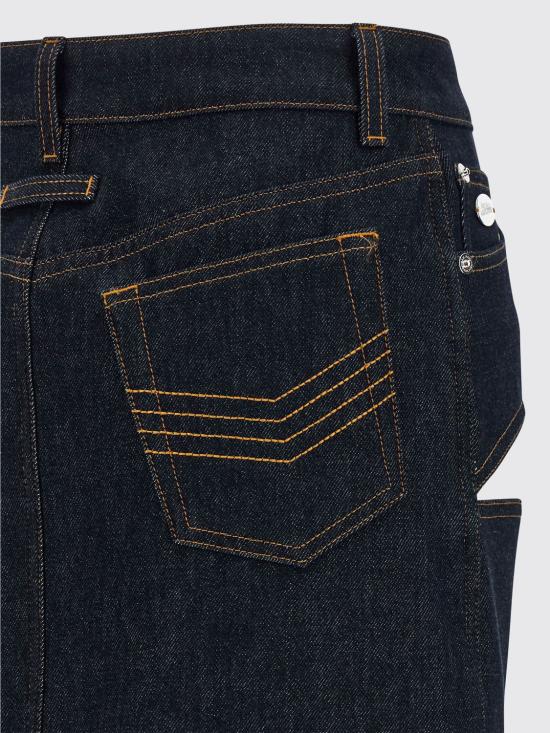 26SS 장 폴 고티에 미디 스커트 2601WSK024D024 55 Blue - JEAN PAUL GAULTIER