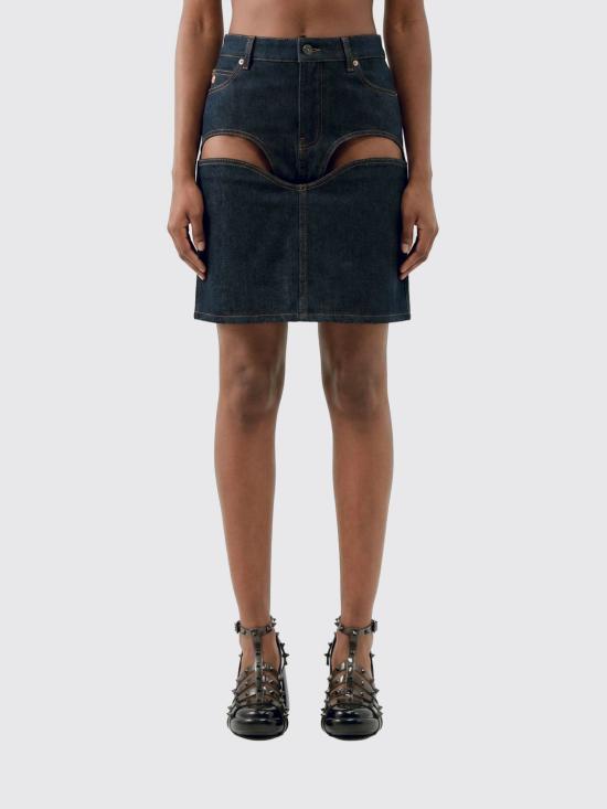 26SS 장 폴 고티에 미디 스커트 2601WSK024D024 55 Blue