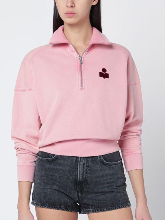 26SS 이자벨마랑에뚜왈 스웨터 SW0093FAD1M04E BGBY Pink - ISABEL MARANT ETOILE