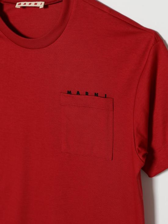 26SS [키즈] 마르니 티셔츠 M01415M00RF 0M435 Red - MARNI