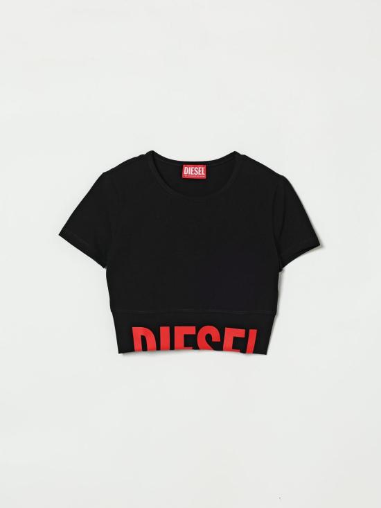 26SS [키즈] 디젤 티셔츠 J02581KYA0L K900 Black