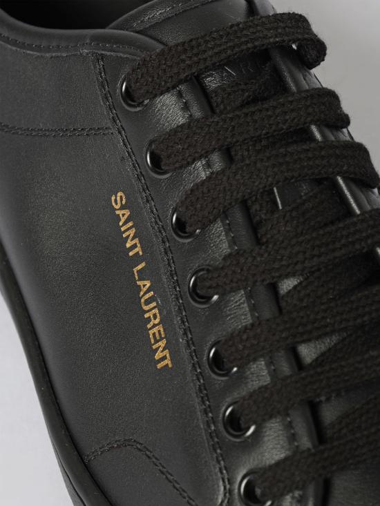 26SS 생로랑 GYM 짐 스무스 레더 스니커즈 82008700N00 1000 Black - SAINT LAURENT