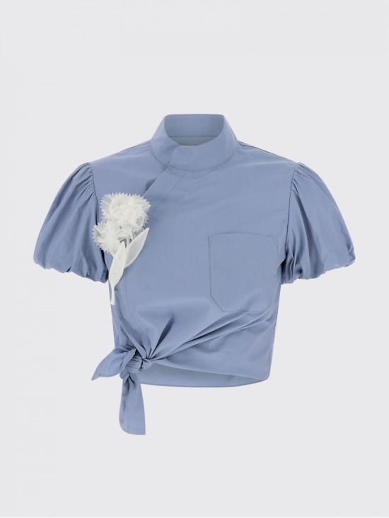 26SS 셀프 포트레이트 반팔 티셔츠 RS26552TBL Blue - SELF PORTRAIT