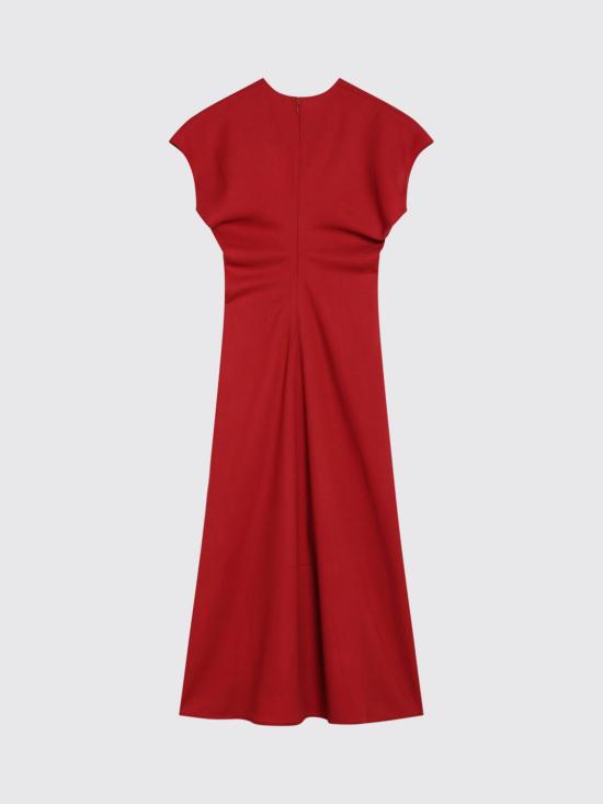 26SS 토템 롱 원피스 261WRD1103FB0568 344 Red - TOTEME