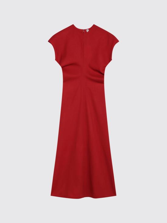 26SS 토템 롱 원피스 261WRD1103FB0568 344 Red - TOTEME