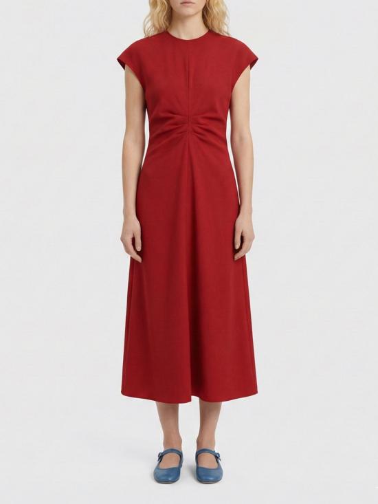 26SS 토템 롱 원피스 261WRD1103FB0568 344 Red