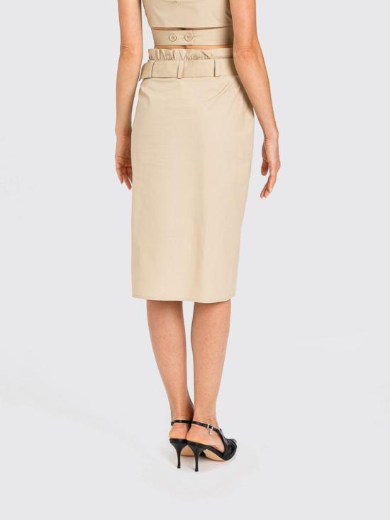 26SS 액티튜드 트윈세트 미디 스커트 261AP208B 13191 Safari - ACTITUDE TWINSET