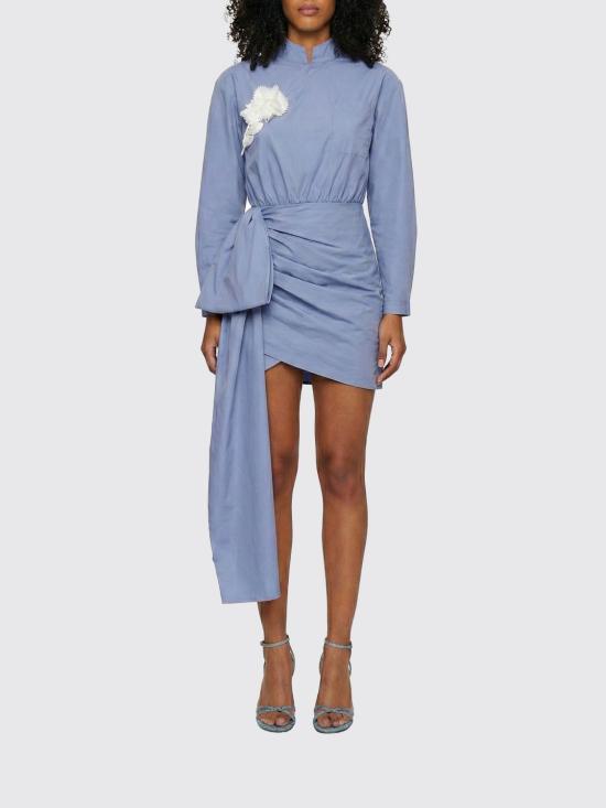 26SS 셀프 포트레이트 롱 원피스 RS26552SBL Blue