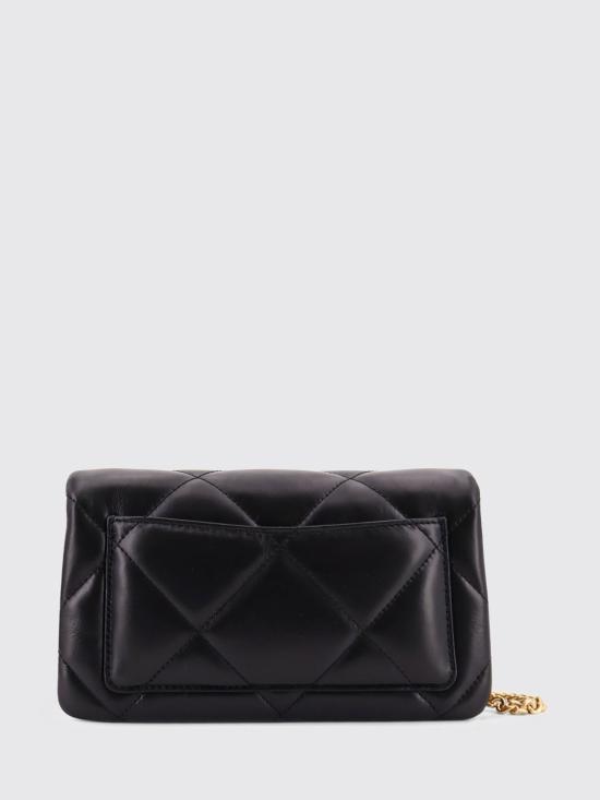 26SS 토리버치 키라 다이아몬드 퀼트 체인 월렛 158624 001 Black - TORY BURCH